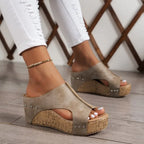 Fashion Woman Summer Shoes Sandals Wedge Sandal For Women Elegant Women's Sandals Slide Huaraches Female Women Heels Footwear