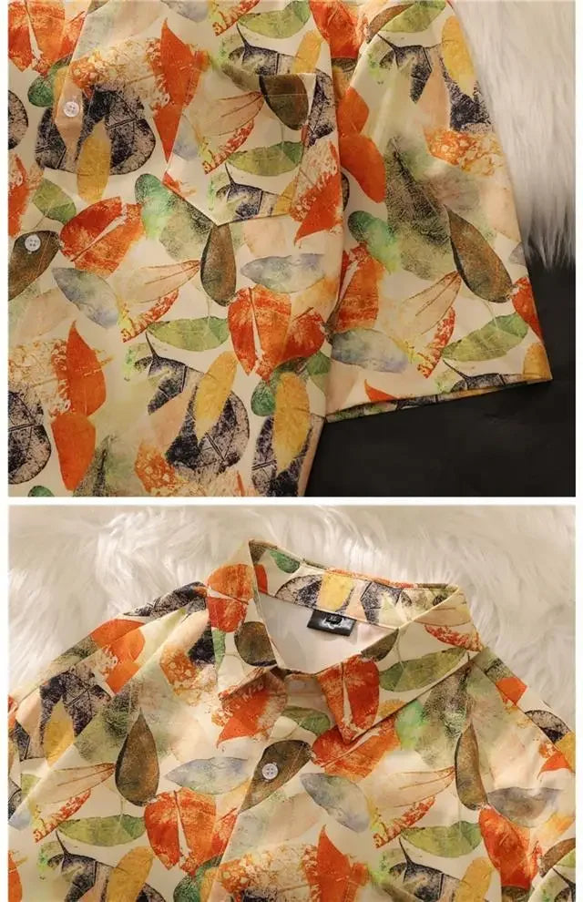 Short-sleeved Shirt Men's Top Handsome Design Niche