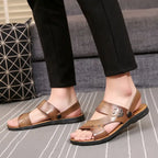 Mens Sandals Summer Outdoor Breathable Casual Sandalias  2025 Non Slip Beach Shoes Formal Office Walking Flats