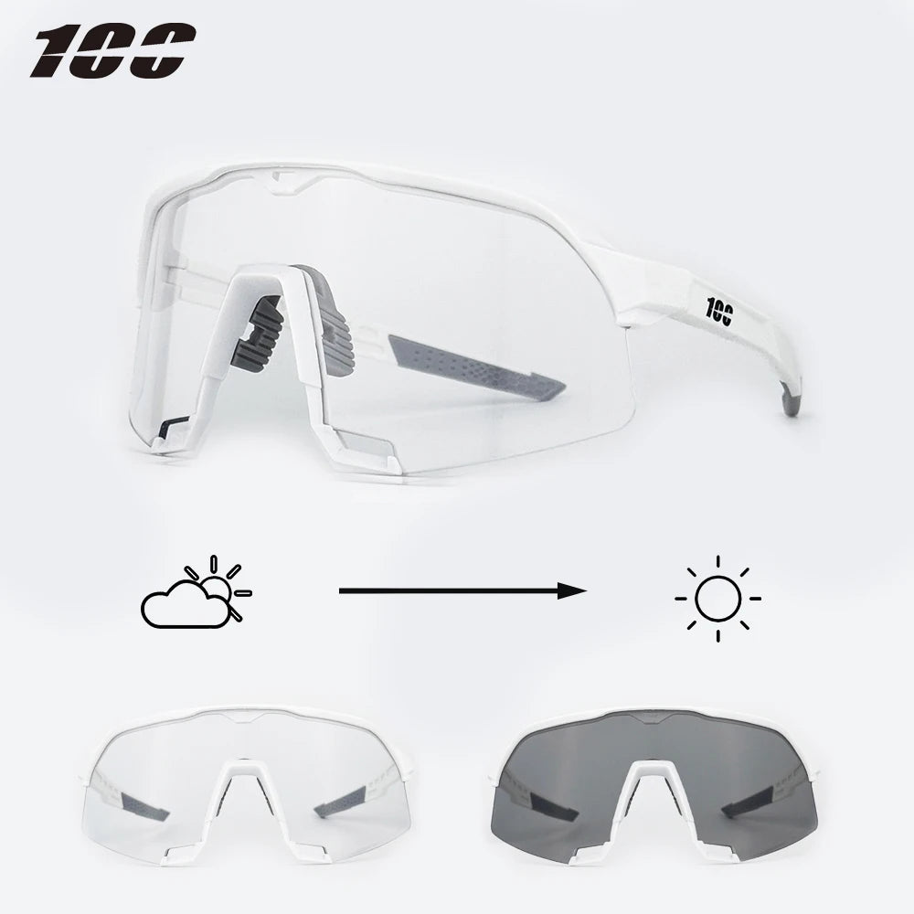 100 Cycling Sunglasses UV400 TR90 Sports Bicycle Glasses MTB Mountain Bike Fishing Hiking Riding Eyewear for Men Women sport