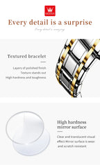 OLEVS 2891 Original Quartz Couple Watch Brand Luxury Double Calendar Waterproof Date Clock His and Her Watch Gift Couple Watch