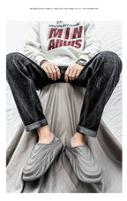 Slippers for Men Add Velvet Heel Covering Non-Slip Wear-resistant Waterproof Couple Women Home Shoes Shoes for Men Warm New