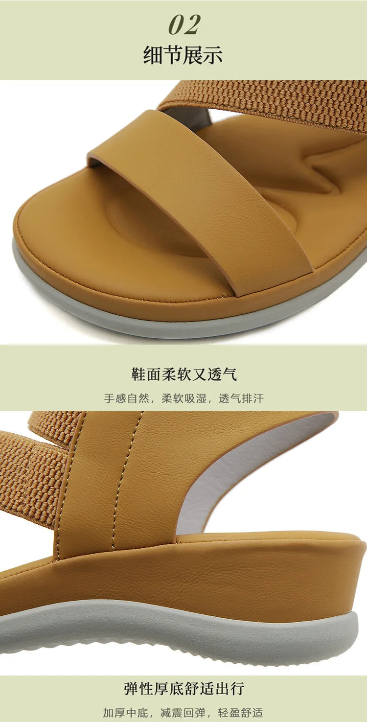 Sports Sandals for Women's 2025 Summer New Casual Sandal for Womens Large Thick Bottom Beach Sandals Platform Shoes Women