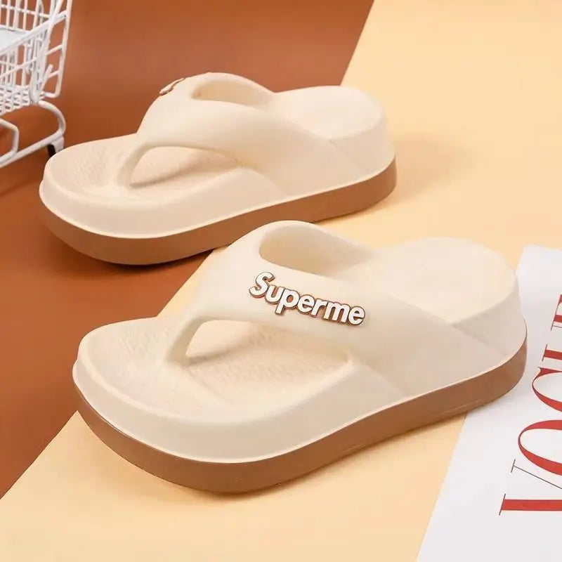 Woman flip flops Popular Design Shoes  trend Casual Platform Sandals non-slip Outdoor slippers Unique features Flat sandals