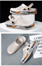 Slippers for men in summer, wearing breathable sandals outside the head, outdoor cooldown, anti slip beach, straight drag