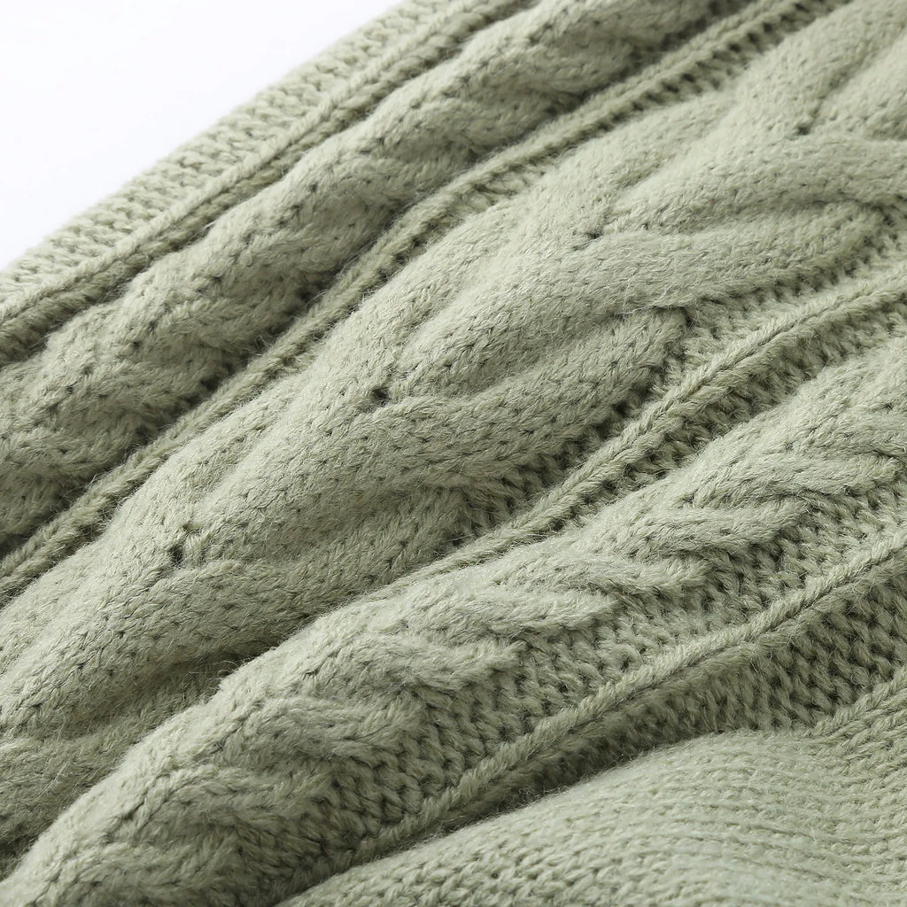 Men's Sweater Knitted Pants Solid Color Casual Pants Autumn Winter Warm  Knitted Slim Fit Pants for Male Long Pant