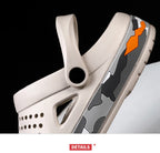 Slippers for men in summer, wearing breathable sandals outside the head, outdoor cooldown, anti slip beach, straight drag