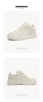 Women Shoes For Men Tennis Retro Fashion Star Shoes White Leather Male Sneakers Couple Outdoor Sport Casual Shoes