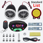 Motorcycle Audio With Hands-free Call Speaker Anti-theft Motorbike Waterproof FM Mp3