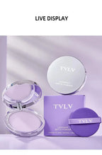 1PC Violet Cream To Powder Skin-friendly Skin Natural Face Long Lasting Oil-controlling Contouring Powder Cosmetics