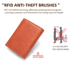 WESTAL Men's Leather Wallets for Card Holders Short Coin Purse Men Wallet Clutches for Photo Money Bags