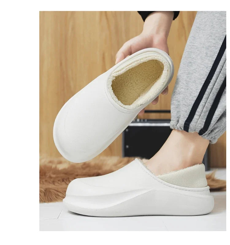 2025 New Men's Slippers - Warm, Thick Soles, Anti-Slip Design, Extra Soft and Comfortable, Wear-resistant Indoor Shoes