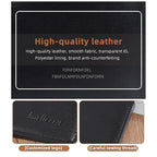 Men's PU Wallet, High - Quality Leather - Like, 6 Magnetic Slots + 1 Banknote Slot, Zipper Coin Pocket, ID Card Window
