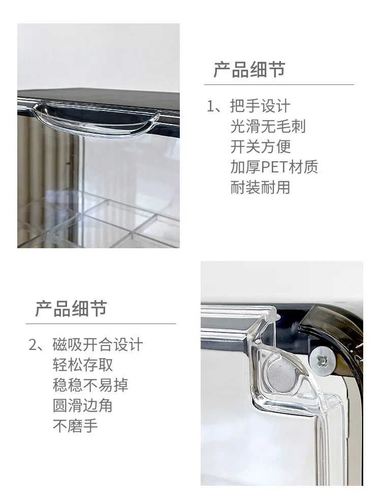 Desktop Cosmetics Acrylic Storage Box Dust-proof Transparent Bedroom Dresser Lipstick Skin Care Products