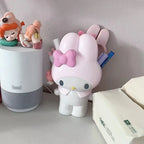Cute My Melody Cosmetics Storage Can Cute Pink Brush Container Aesthetic Desktop Display for Makeup Lovers