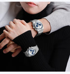 NAVIFORCE Luxury Couple Watches Set - Men's And Women's Fashion Quartz Wristwatches Waterproof Stainless Steel 2025 New Arrival