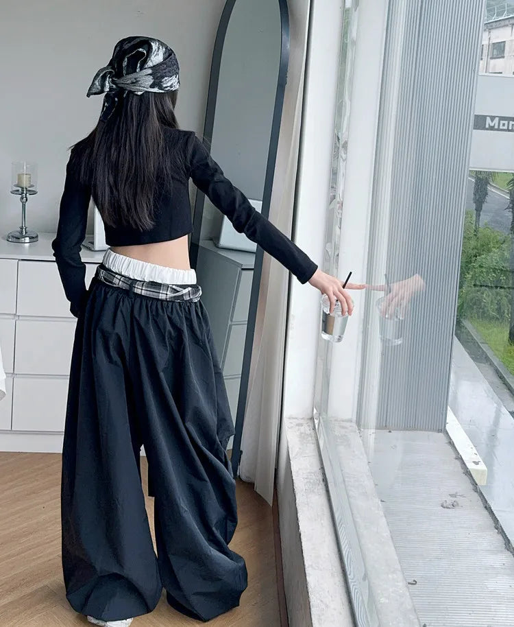 Pants Two Pieces Set Grid Trousers Tops Suits Casual Daily Childrens Clothes 2025 New Fashionable Children Autumn Clothing Girls