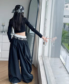 Pants Two Pieces Set Grid Trousers Tops Suits Casual Daily Childrens Clothes 2025 New Fashionable Children Autumn Clothing Girls