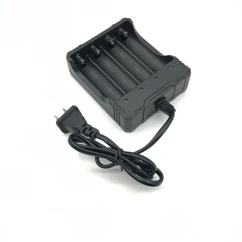 4 Chargers 4 Slot Wire Charger for 18650 Battery Charger Intelligent Fast Charging for 18650 Li-Ion Battery Flashlight Battery