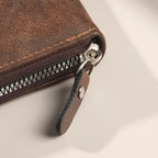 Men's wallet short version 2025 new solid color youth simple three fold wallet multifunctional student zipper coin purse