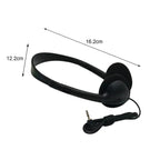 Comfortable Wearing Noise Reduction ABS Portable Headphone Wired Headset Earbud Stereo 3.5mm Clear Gaming for Gamer
