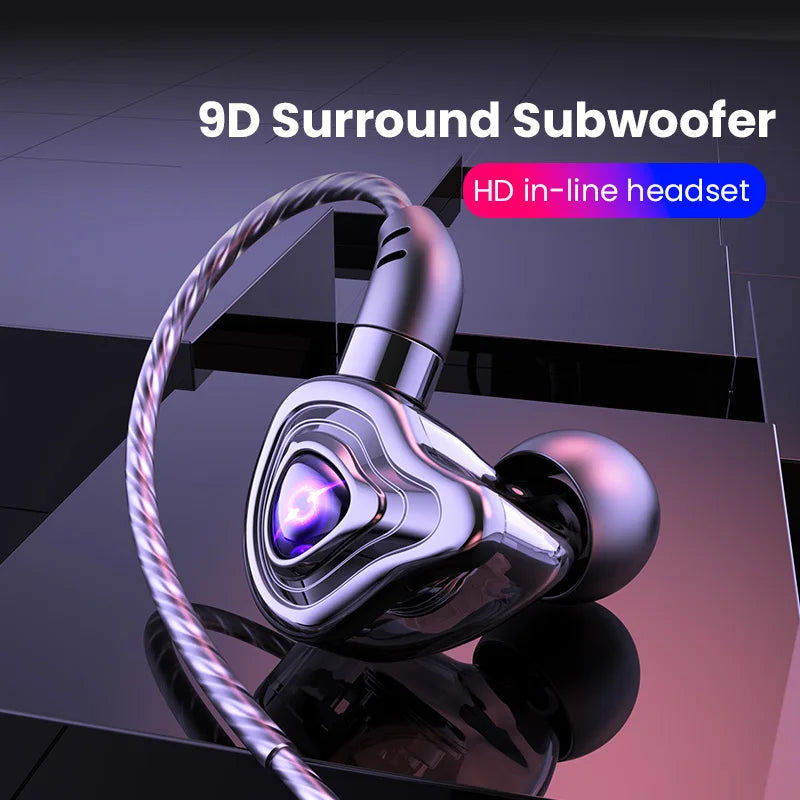 In-Ear Earbuds High Quality Headset 2 Color Optional Built-In Microphone In-Ear Wired Earphone for Phone Computer Headphone