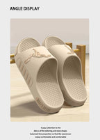 Men's slippers for outdoor wear, summer home, thick soled shower, anti slip sports, cool slippers for cooldown