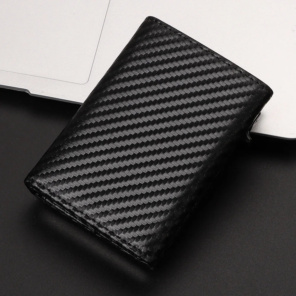 Wallet for Men, Smart Pop Up Wallet, Slim Minimalist RFID Blocking Credit Card Holder, Front Pocket Purse with Bill Compartment