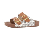 Women's Sandals Fashion Simple Beach Shoes Summer Ladies Outdoor Slippers Low Heel Massage Insole Comfortable