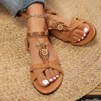 Women Wedge Sandals Soft Bottom Low Heels Sexy Woman Non-slip Shoes Summer Footwear Bohemia Style Summer Platform Sandals Women