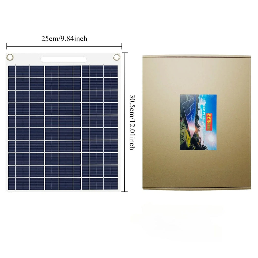 Fast Charging Solar Power Bank 30W-40W Waterproof Portable with Dual USB for Outdoor Camping Emergency  Photovoltaik - EESBAO