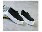 Women Flat Platform Canvas Shoes Flats Woman Casual Sneakers Girls Student Thick Soled Loafers Ladies Slip on tenis de mujer