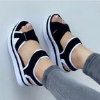 Sandals Women Summer Shoes Woman Wedges Platform Sandals Fashion Fish Mouth Rome Sandals Black Women Shoes
