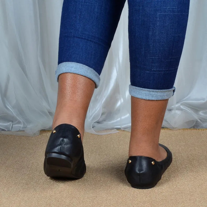 Women Ballet Flats Fashion Foldable Leather Loafers Soft Slip on Woman Luxury Brand Prom Ballerina Flats Wedding Party Shoes