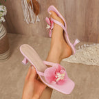 Women's Slippers Casual Fashionable  High Quality Shoes for Women Shallow Women Sandals Elegant Flowers Design Women's Slippers