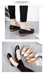 spring autumn Woman Flats High Quality Fashion Women Shoes Round Toe non Slip shoes Rubber Ballet Plus Size Cozy footwear ﻿