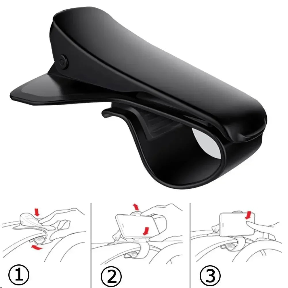Universal Mobile Phone Accessorie Car Clip Phone Holder Rotatable GPS Dashboard Cell Phone Holder Mount Stand for IPhone Xiaomi