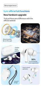 Wireless Bluetooth Earphones Pro 5 TWS Max Sport Earbuds  In Ear Noise Cancelling Headset For iPhone Android Headphone
