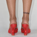 Woman Sandals 2025 Summer Fashion Sexy Hollow Out Strange Style Female Shoes Crystal Flower Decoration High Heel Ladies Slippers