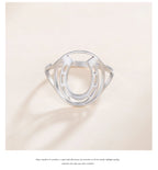 Unift Horseshoes Rings for Women Cowboy Cowgirl Stainless Steel Finger Ring Trendy Fashion Equestrian Horse Lover Jewelry Gift