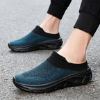 2025 Men Slippers Summer Breathable Home Indoor Slippers Men Thick Bottom Slides Fashion Couple Walking Shoes Chanclas Hombre