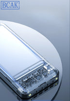 New Style BCAK power bank 20000mAh self-contained cable fast charging mini mobile phone gift mobile power supply