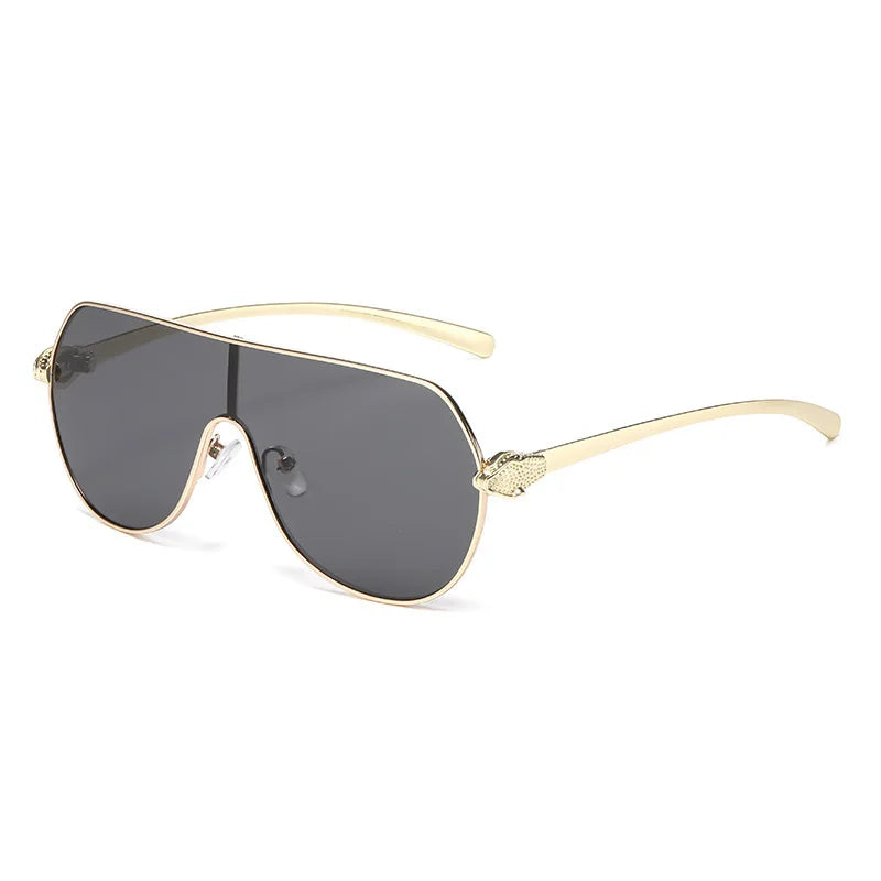 Men's and women's high-end retro fashion sunglasses with large frames suitable outdoor activities driving and sun protection.