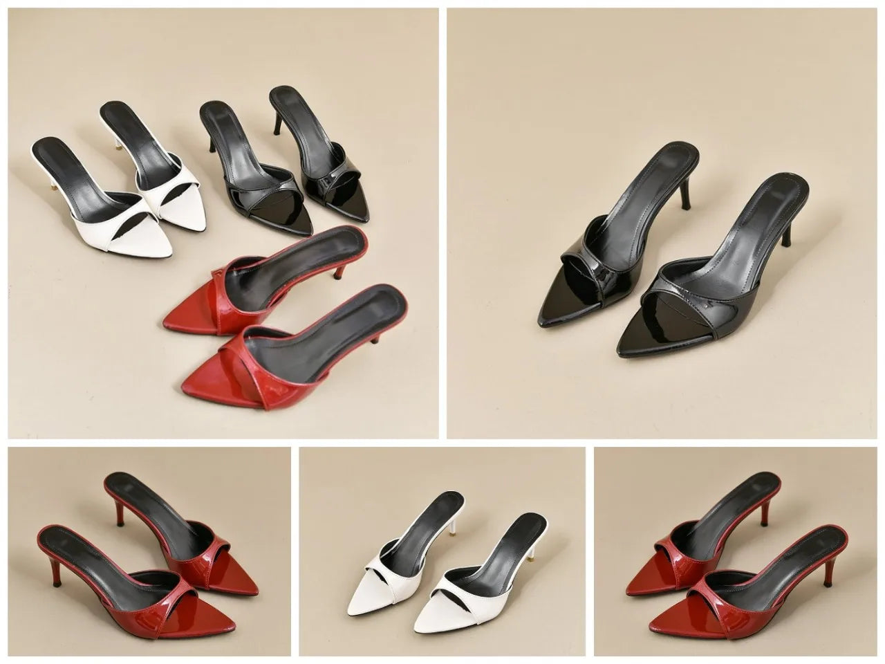 Women's High Heels Summer Slippers Women Sandals Fashion Classic Pointy Open Toe Stiletto Heels Sexy 2025 High-heeled Slippers
