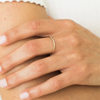 14K gold filled Essential Stacking Ring 1.5MM Thickness Knuckle Ring Boho Gold Jewelry Minimalism Stacking Boho Ring for Women