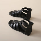 Women's Sandals Summer Elegant Casual Low Heels Flats Gladiator White Fish Toe with Best Selling Woman Shoes