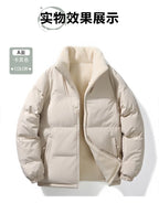 Winter Cotton Coat for Men - New Style, Lamb Hair Padded Cotton Coat, Double-sided Wear, Loose and Warm Cotton Jacket for Women