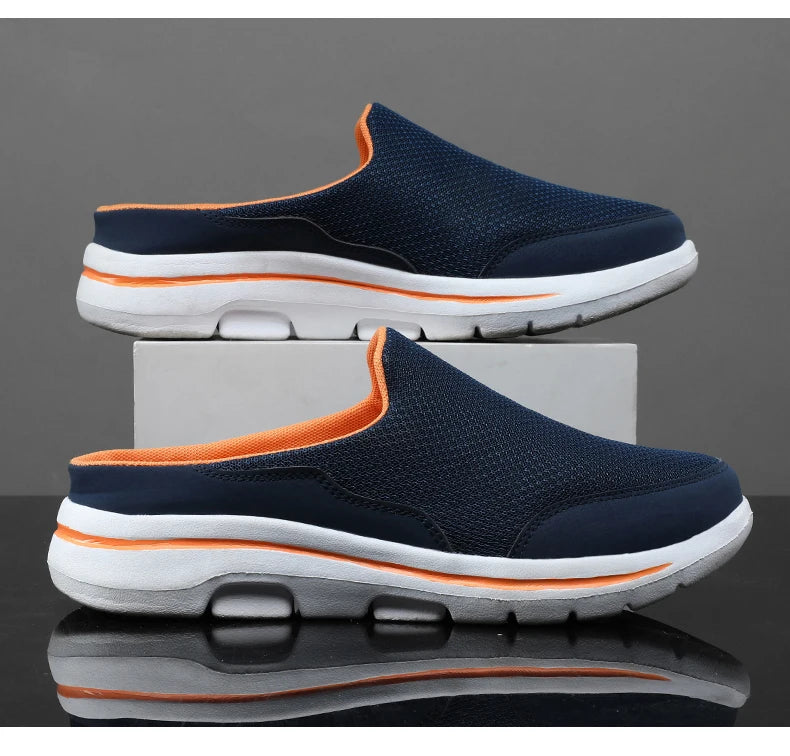 2024 Men Slippers Summer Breathable Home Indoor Slippers Men Thick Bottom Slides Fashion Couple Walking Shoes Chanclas Hombre