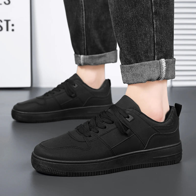 Men Walking Shoes 2025 New Comfort Breathable High-quality Leather Wear-resistant Fashion Outdoor Leisure Sneakers for Man