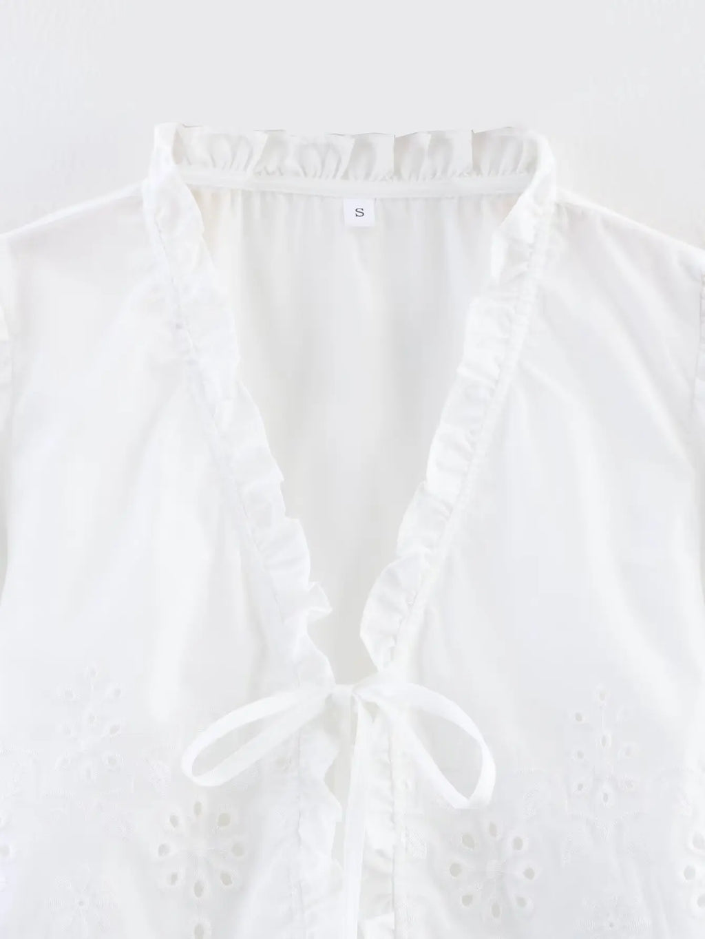 Embroidered Blouse Top Boho Chic Hawaiian Summer Vintage Ruffle Crop Shirts Female Elegant Women's Shirt Tops Woman 2025